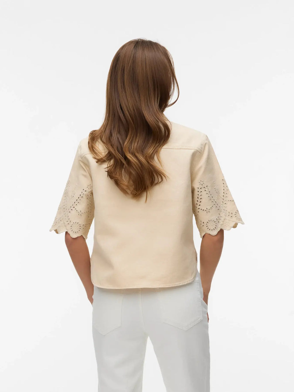 VMPETRA 2/4 BRODERIE SHIRT
