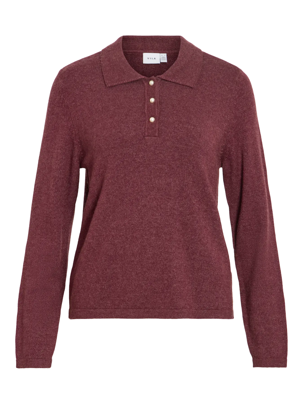 VIRIL L/S POLO PULLOVER KNIT PORT ROYAL