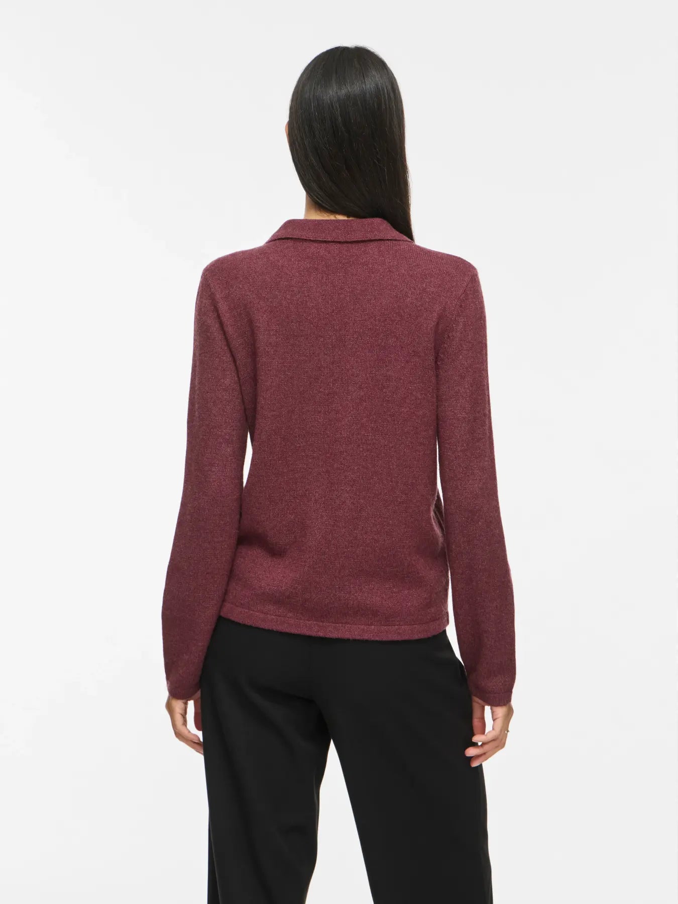 VIRIL L/S POLO PULLOVER KNIT PORT ROYAL
