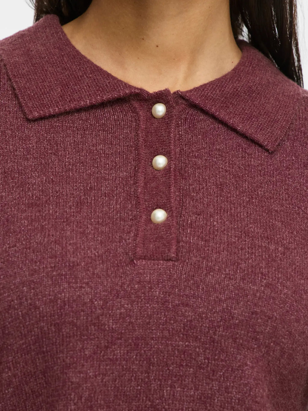 VIRIL L/S POLO PULLOVER KNIT PORT ROYAL