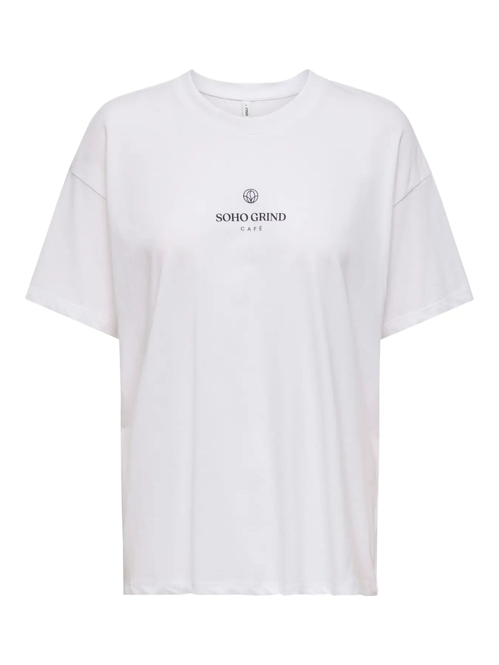 ONLVIVVI S/S LOVELY TOP WHITE ESPRESSO