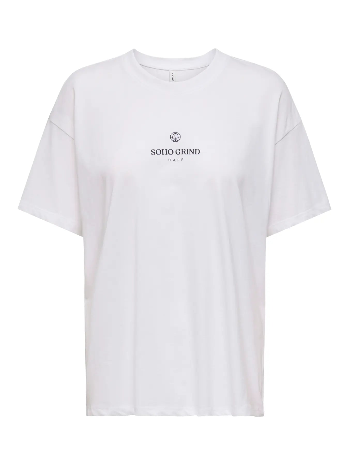 ONLVIVVI S/S LOVELY TOP WHITE ESPRESSO