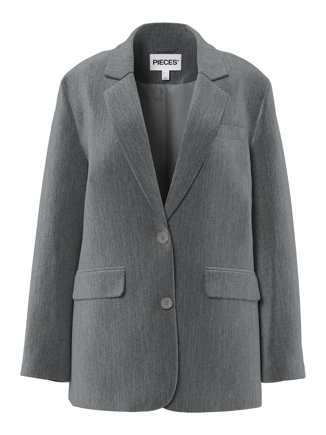 PCKAMIL LS LOOSE BLAZER DGM