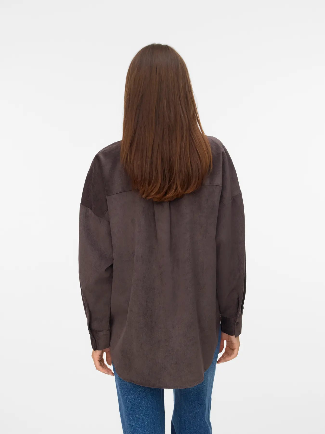 VMSANNE COURDEROY LS SHIRT CHOCOLATE TORTE