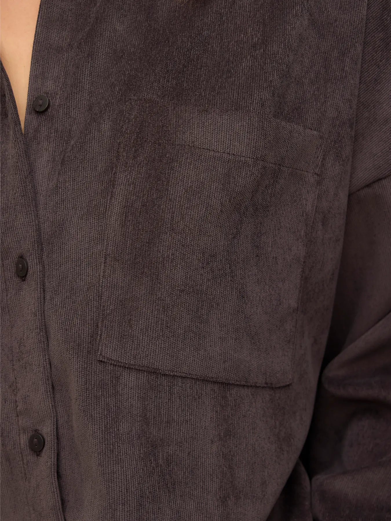 VMSANNE COURDEROY LS SHIRT CHOCOLATE TORTE