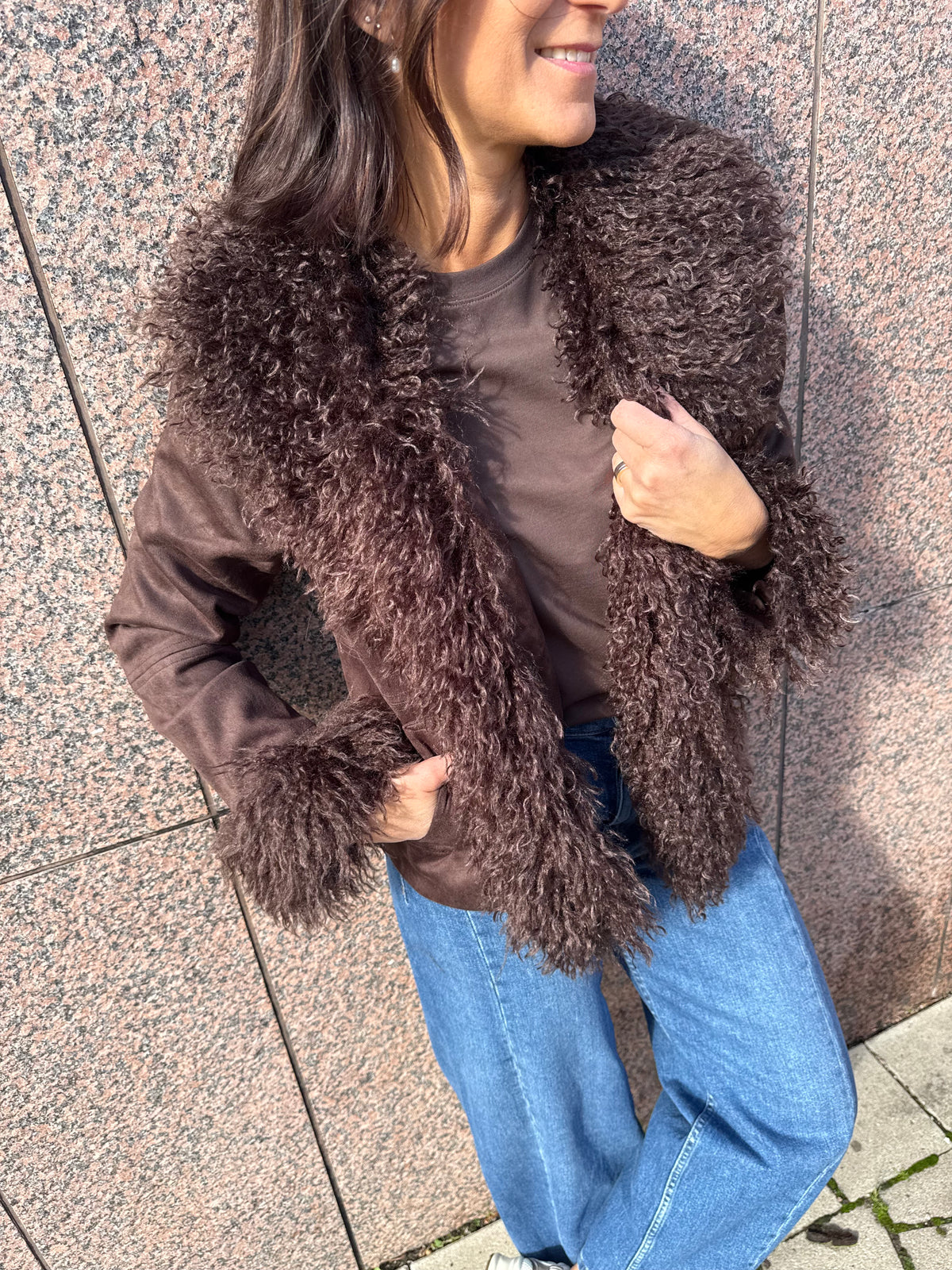 PCNANNA BRUSHED SHORT JACKET