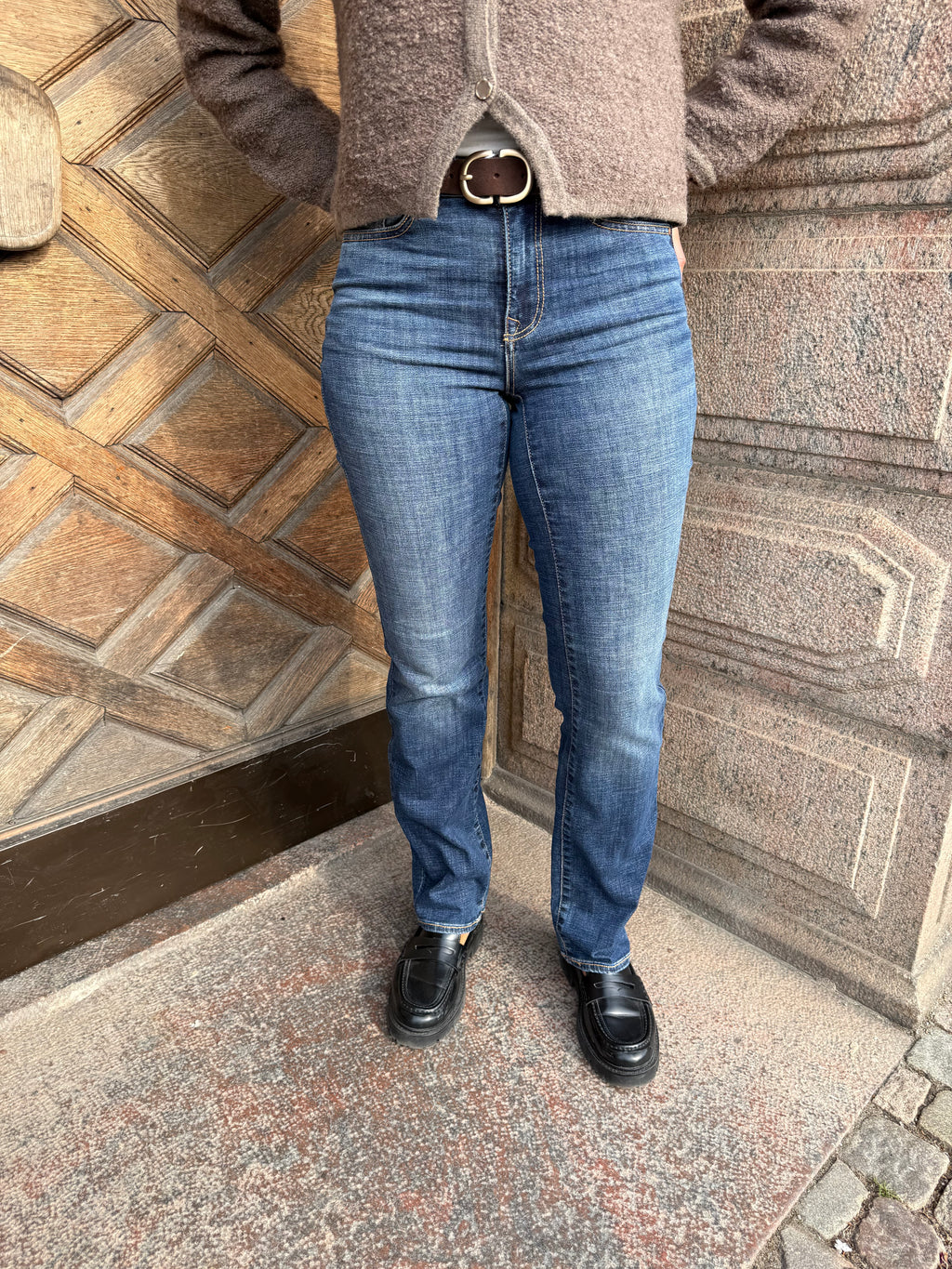 VMFLASH MR STRAIGHT JEANS LI3300 DARK BLUE DENIM