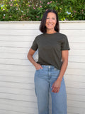 PCRIA SS SOLID TEE FOREST NIGHT