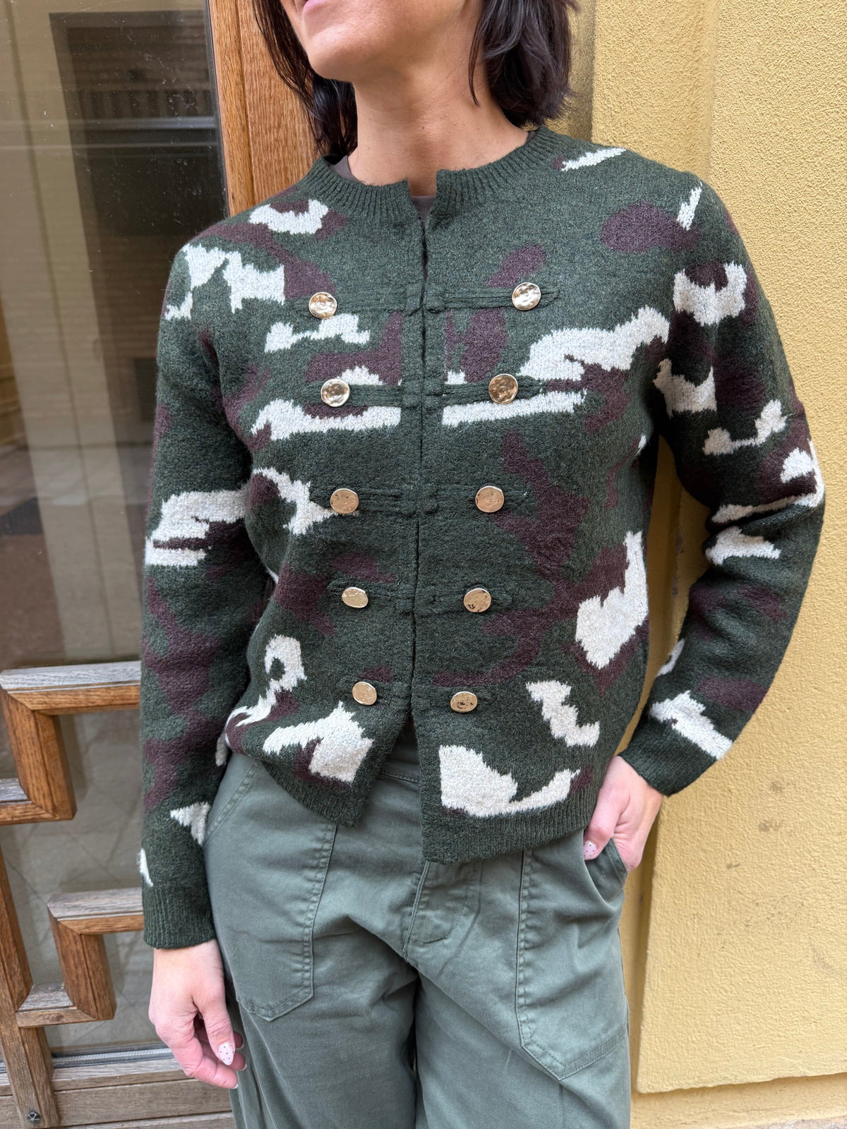 ANGELINA ARMY CARDIGAN