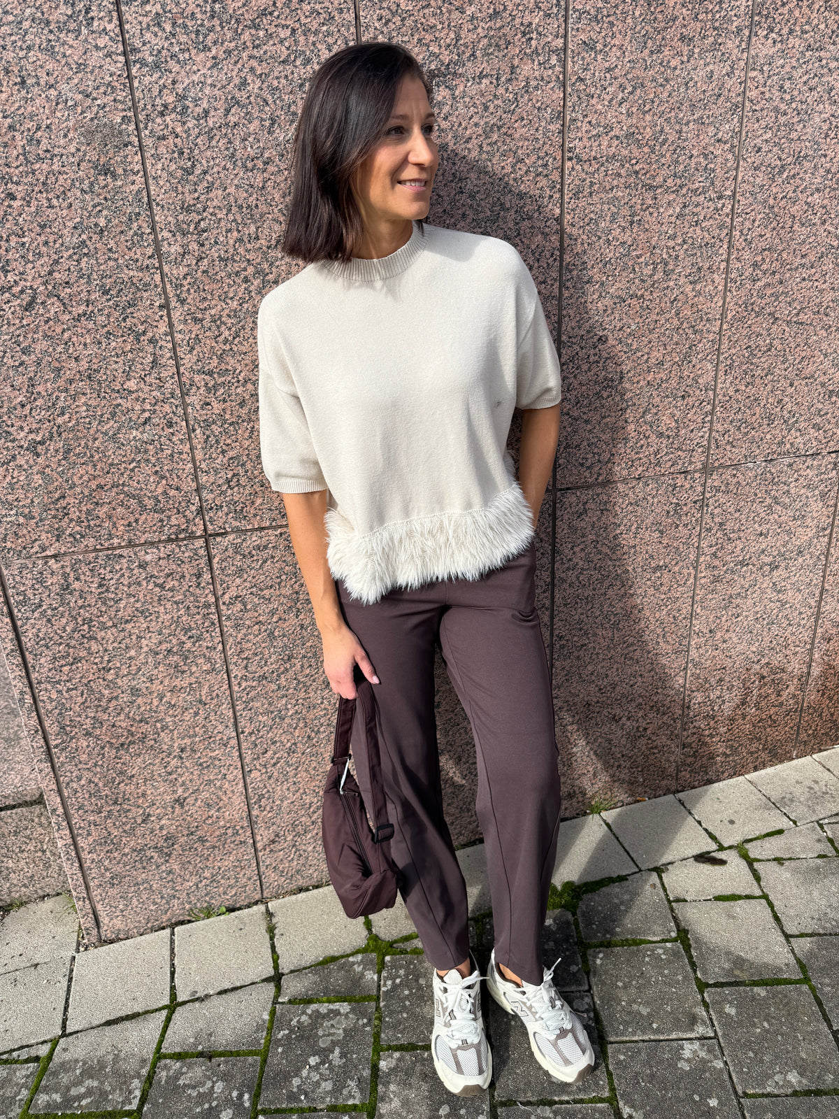 ANITA- Sweater with Feather Effect 7232