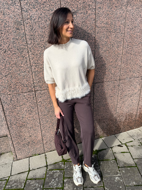 ANITA- Sweater with Feather Effect 7232