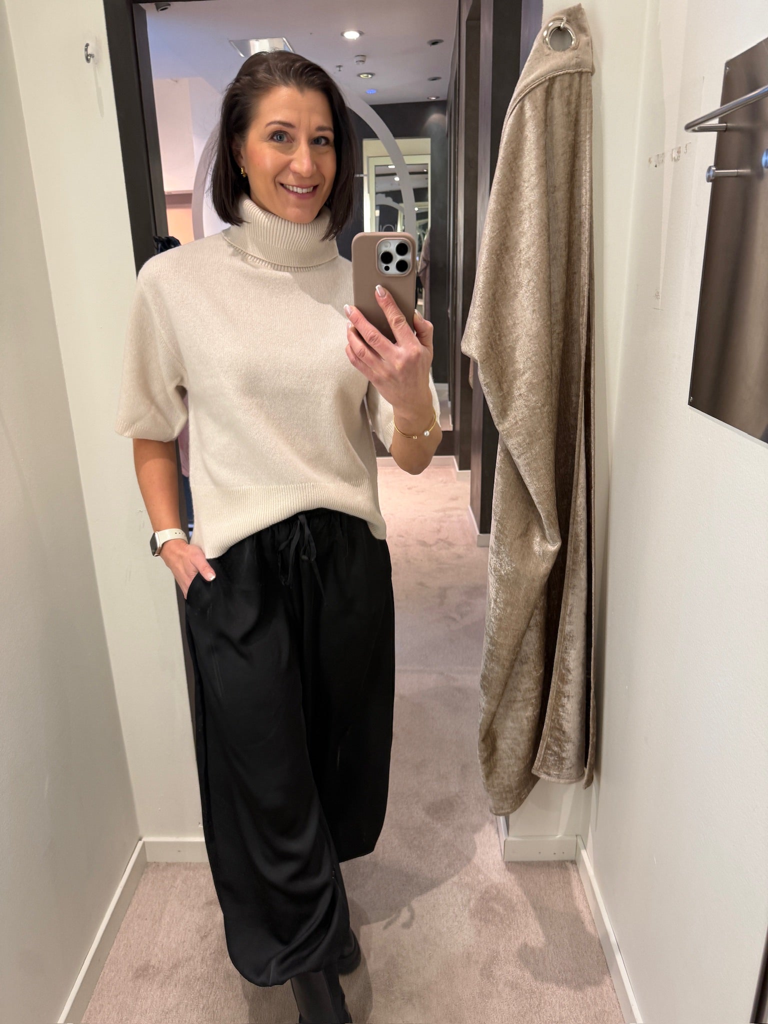 YASEMILA 2/4 WOOL KNIT PULLOVER SANDSHELL