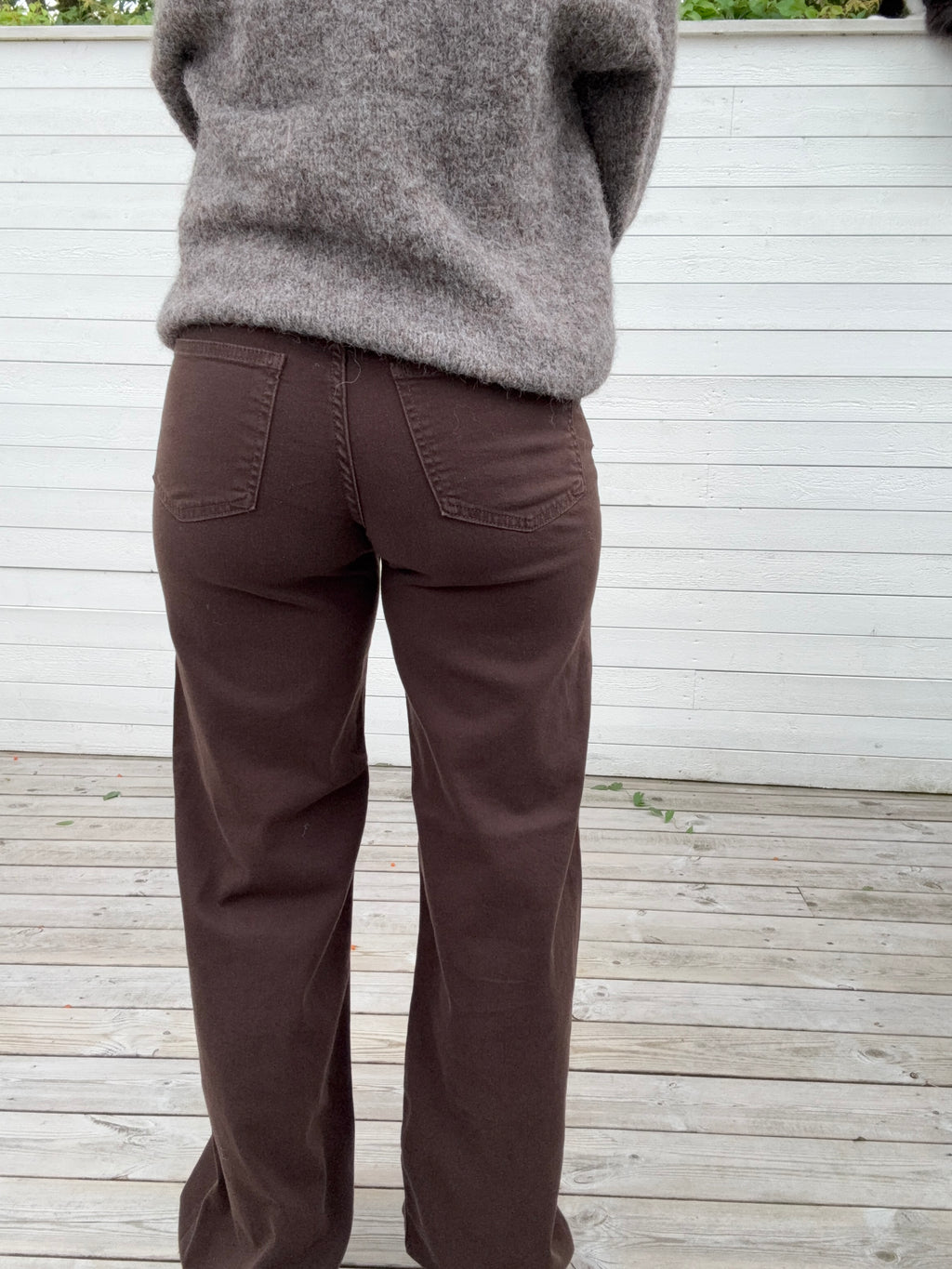 ONLMADISON BLUSH HW WIDE DARK BROWN DENIM