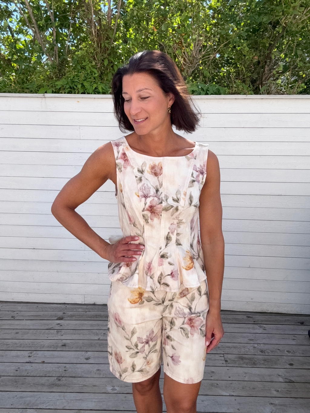 VICHIA S/L PEPLUM TOP