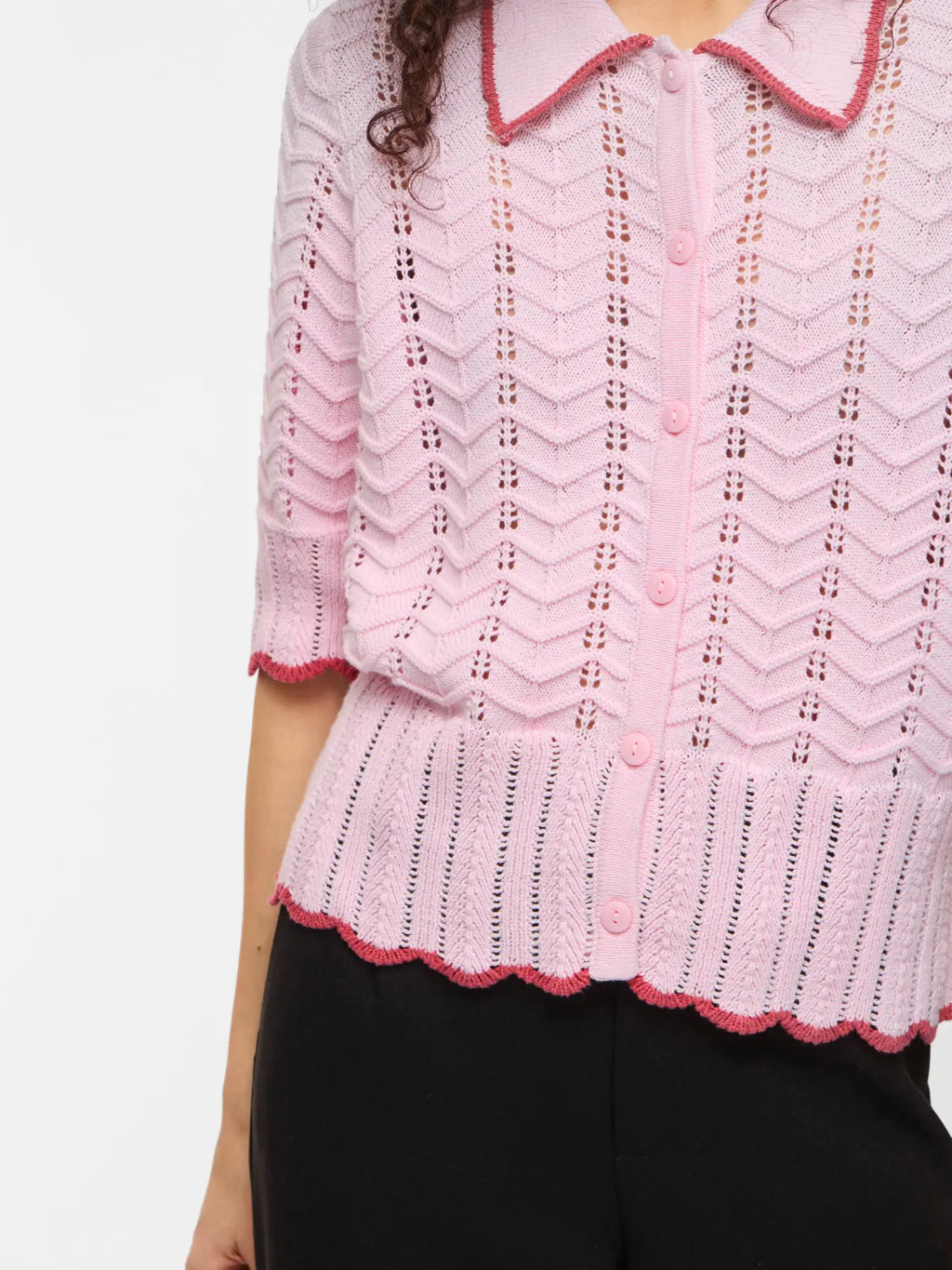 VIZINNIA 2/4 BUTTON KNIT CARDIGAN