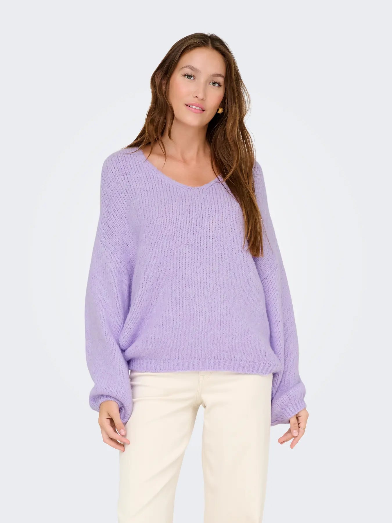 JDYDINEA L/S REVERSIBLE PULLOVER PASTEL LILAC