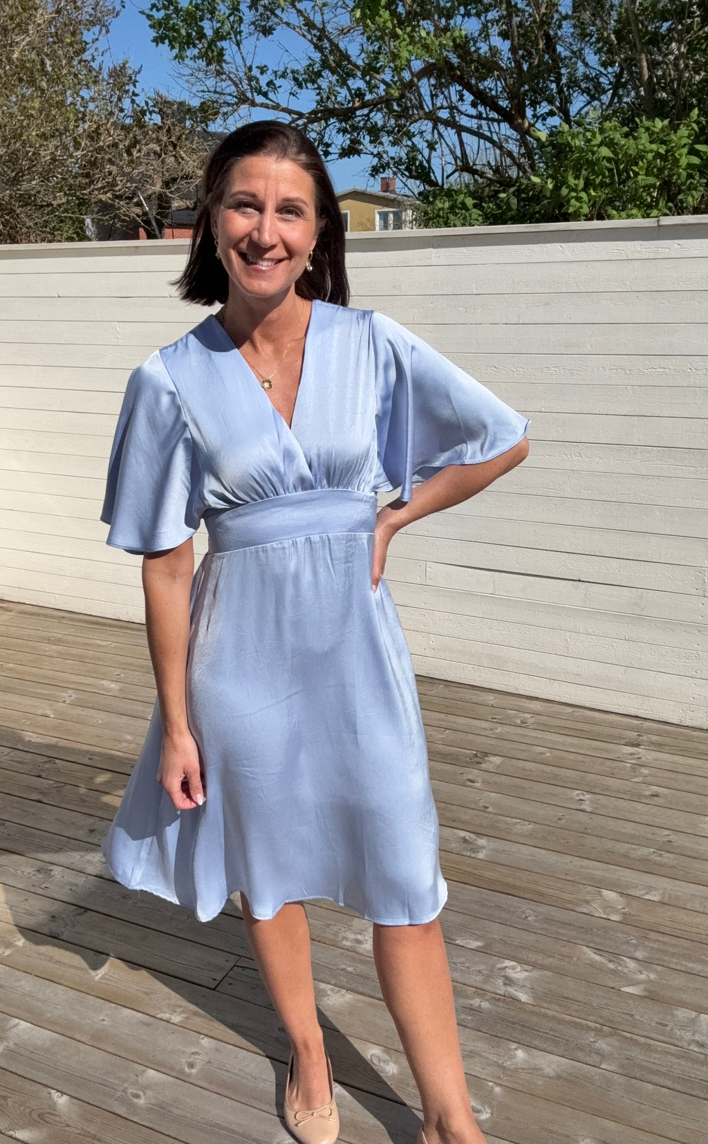 GISELA SHORT DRESS- SKYWAY