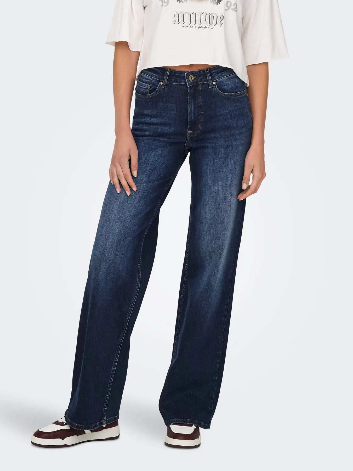 ONLMADISON BLUSH HW WIDE DNM REA081