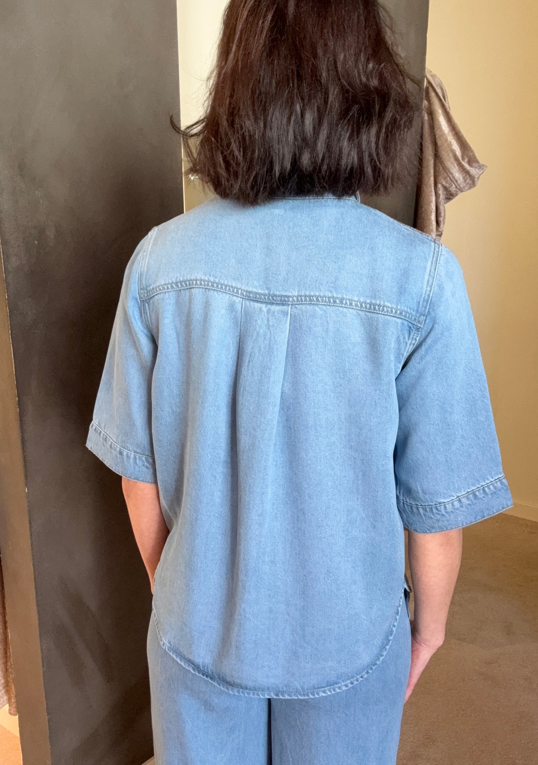 OBJFRAME 2/4 DENIM TOP LBD