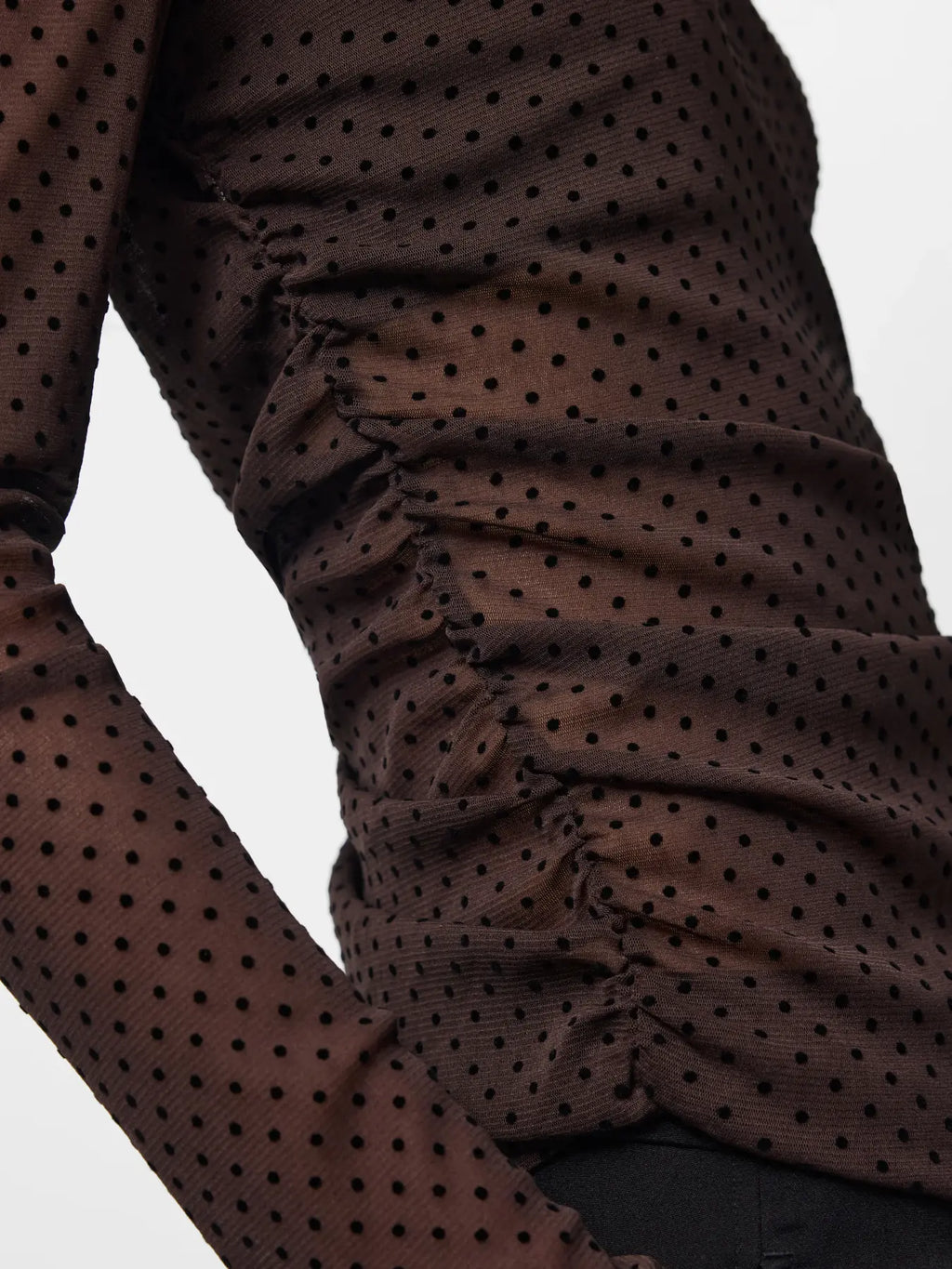 PCBOBO LS MESH ROUCHING TOP HOT FUDGE