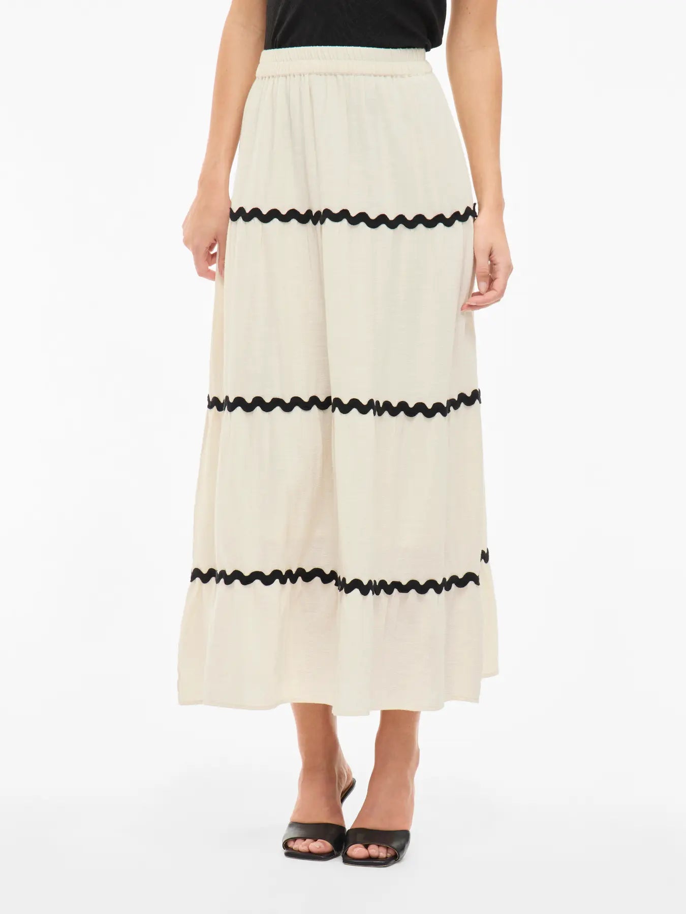 VIMANDA WAVY HW MAXI SKIRT
