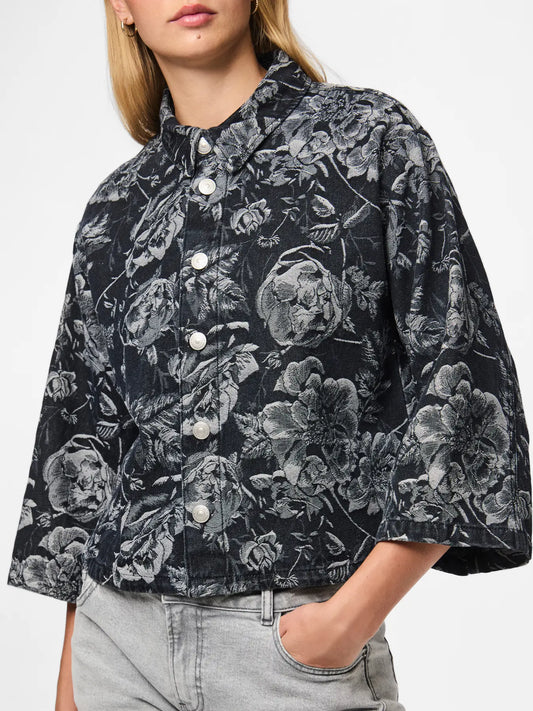 PCMAROSA 3/4 SL DENIM SHIRT