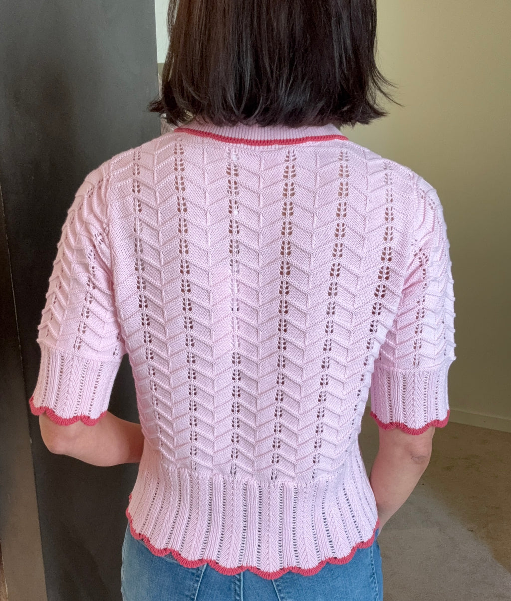 VIZINNIA 2/4 BUTTON KNIT CARDIGAN