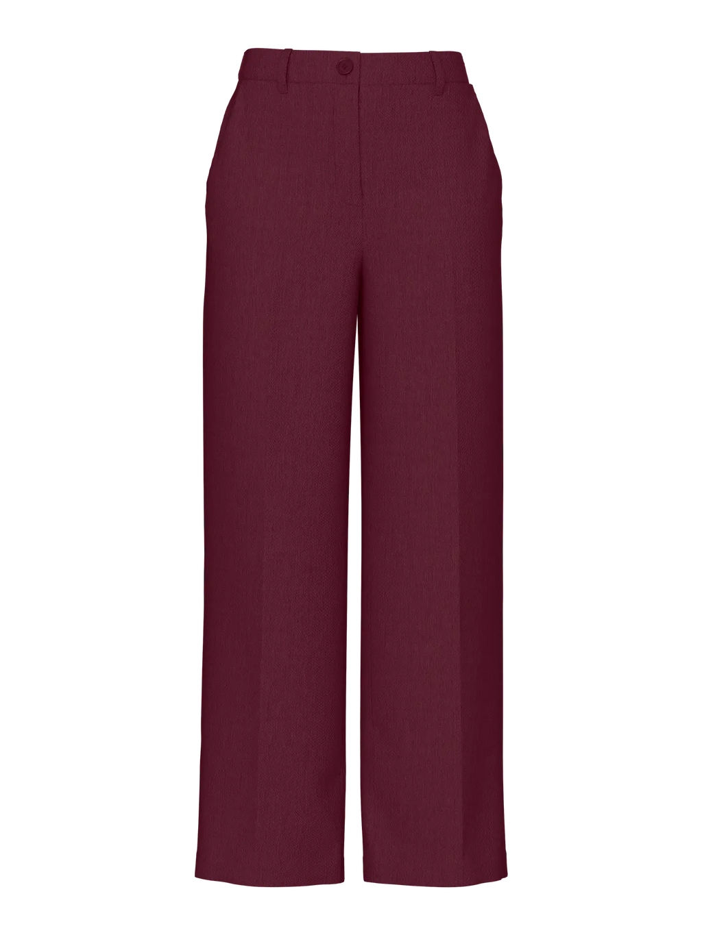 PCKAMIL HW WIDE PANT TAWNY PORT