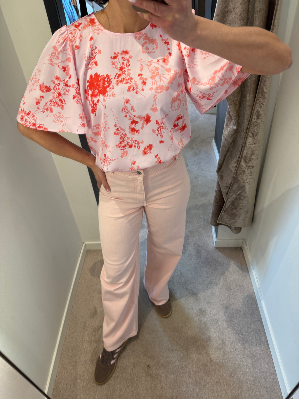 VITHALIA 2/4 O-NECK TOP