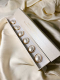 ANDREA – ASYMMETRIC PEARL BUTTON CHARM GOLD- 2 PACK