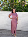 VIELLETTE HW MIDI SKIRT NOSTALGIA ROSE