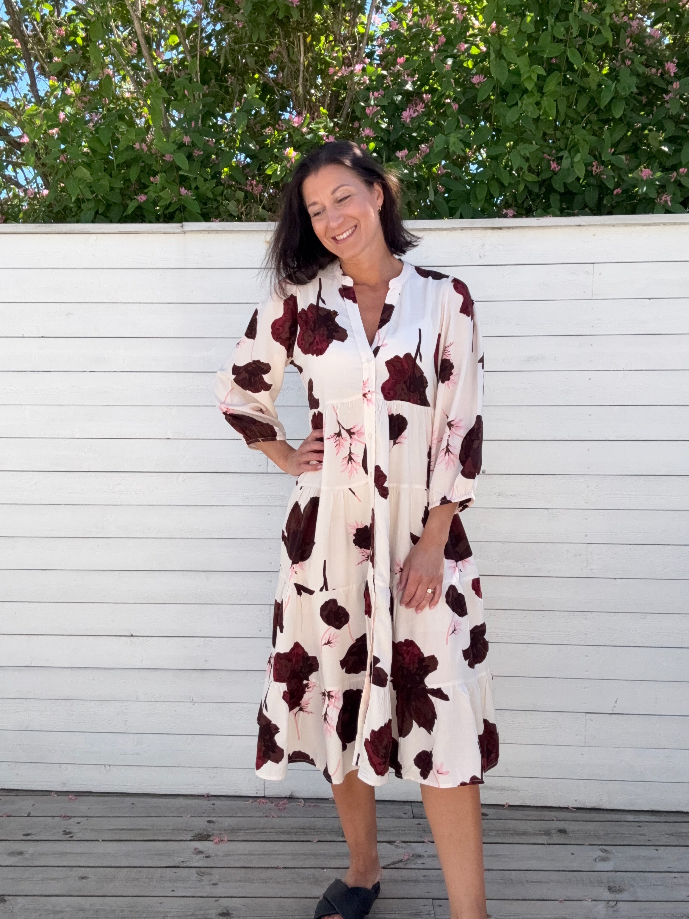 ONLMILANA SOLA 3/4 MIDI DRESS