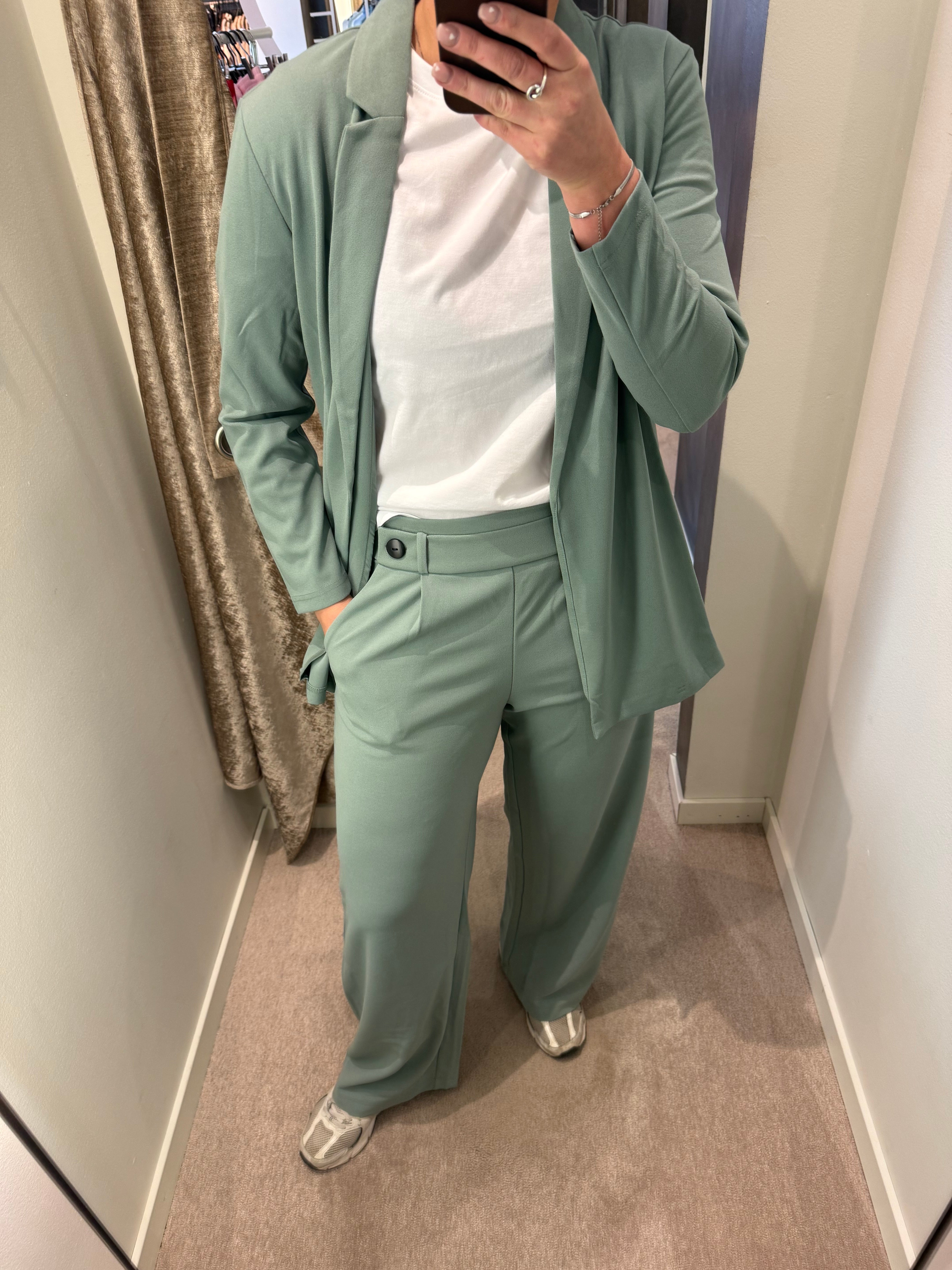 JDYGEGGO LIFE L/S BLAZER CHINOIS GREEN