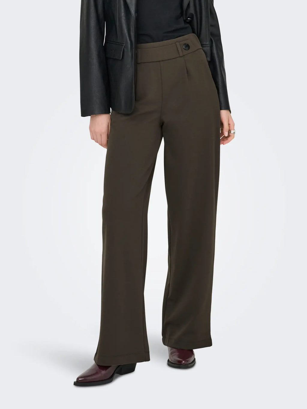 JDYGEGGO LIFE NEW LONG PANT CHOCOLATE BROWN