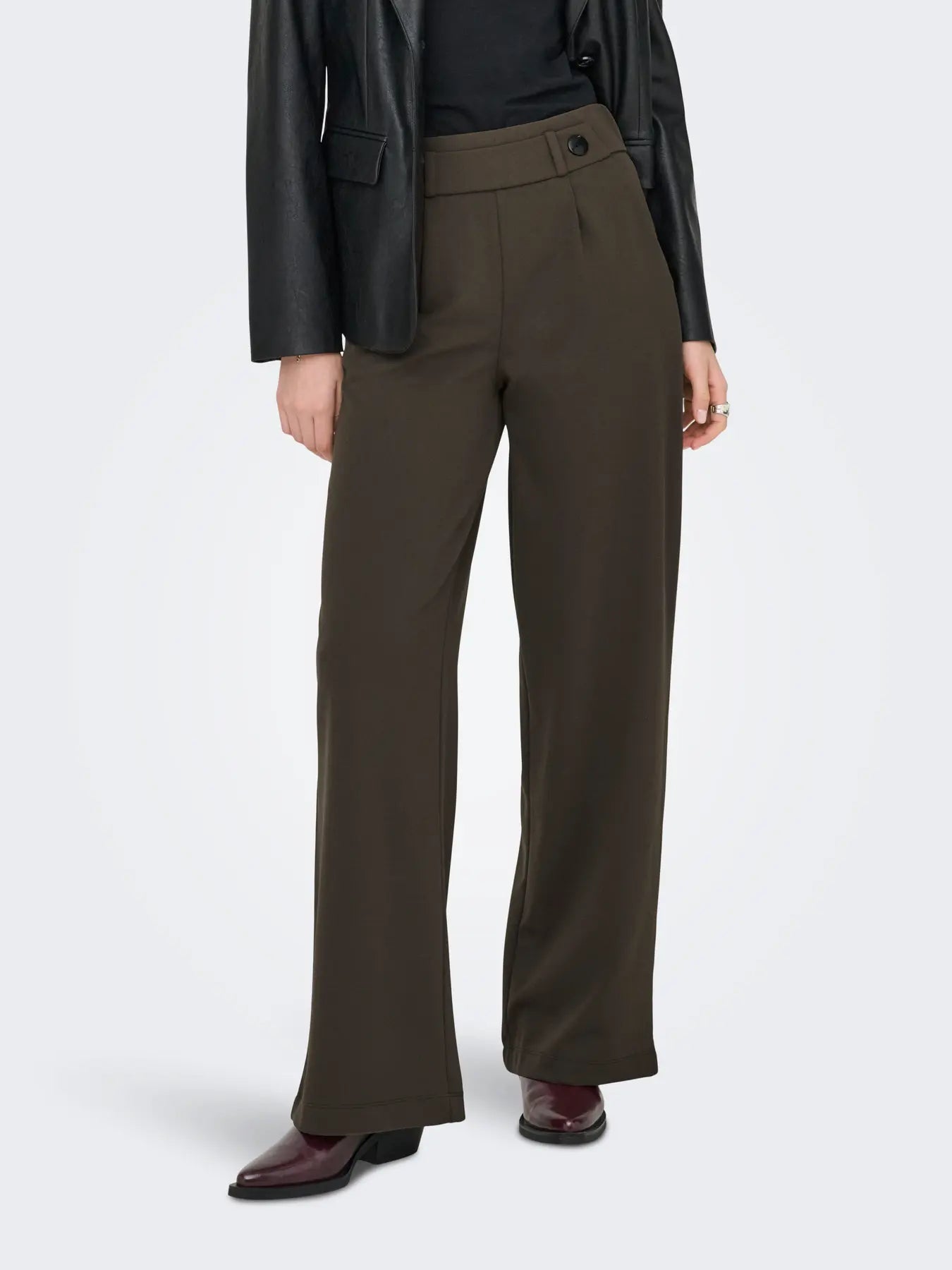 JDYGEGGO LIFE NEW LONG PANT CHOCOLATE BROWN