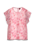 VMSMILLA S/L FRILL O-NECK TOP