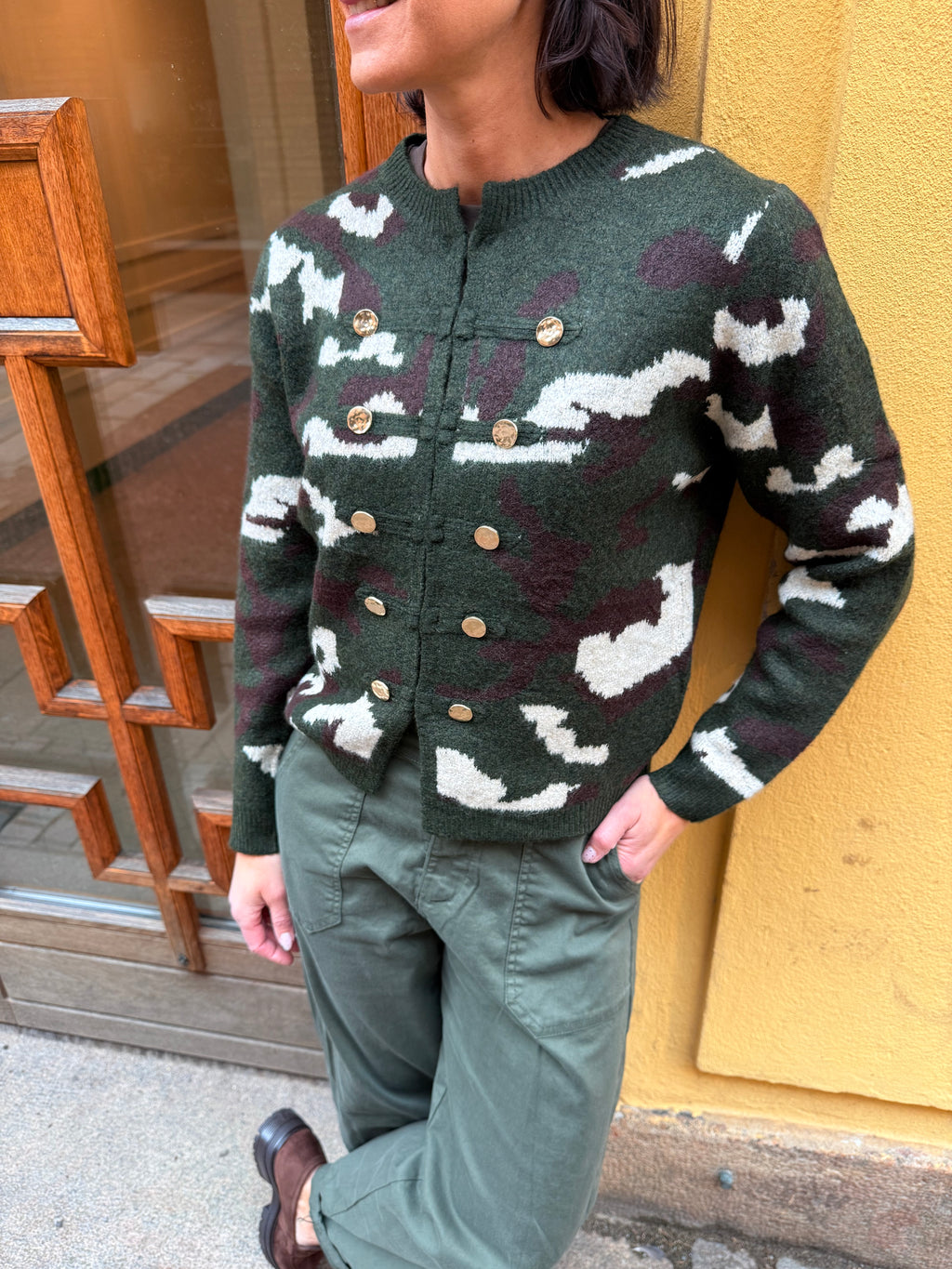 ANGELINA ARMY CARDIGAN