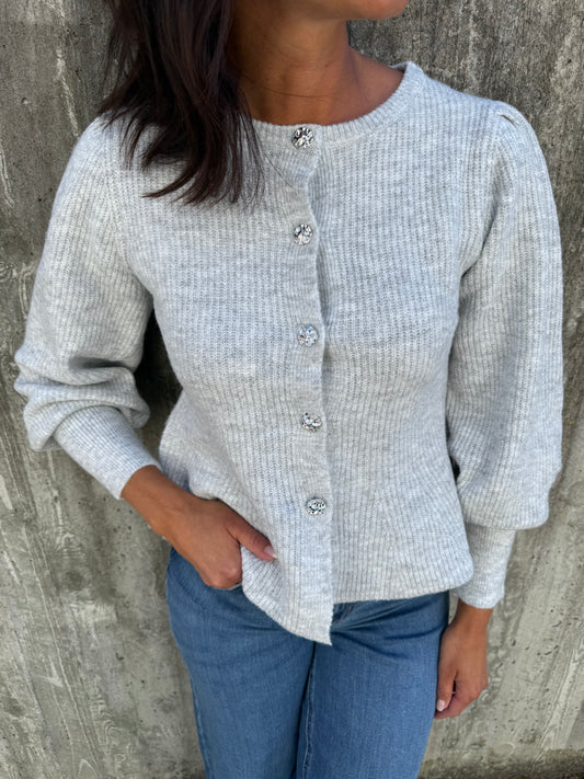PCANNIE LS KNIT CARDIGAN LGM