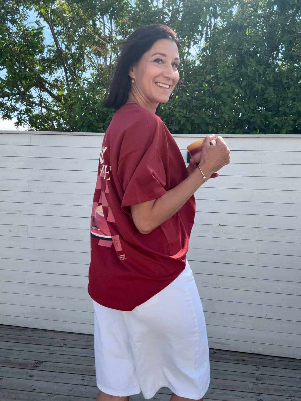 ONLVIVVI S/S LOVELY BRICK RED