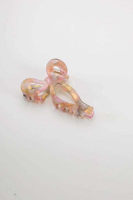Bow Hair Clip Light Pink