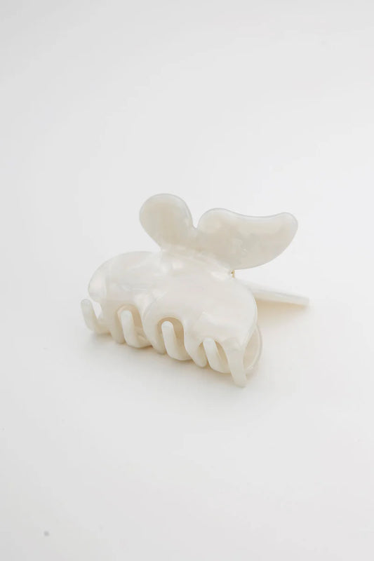 Butterfly Hair Clip Pearl White
