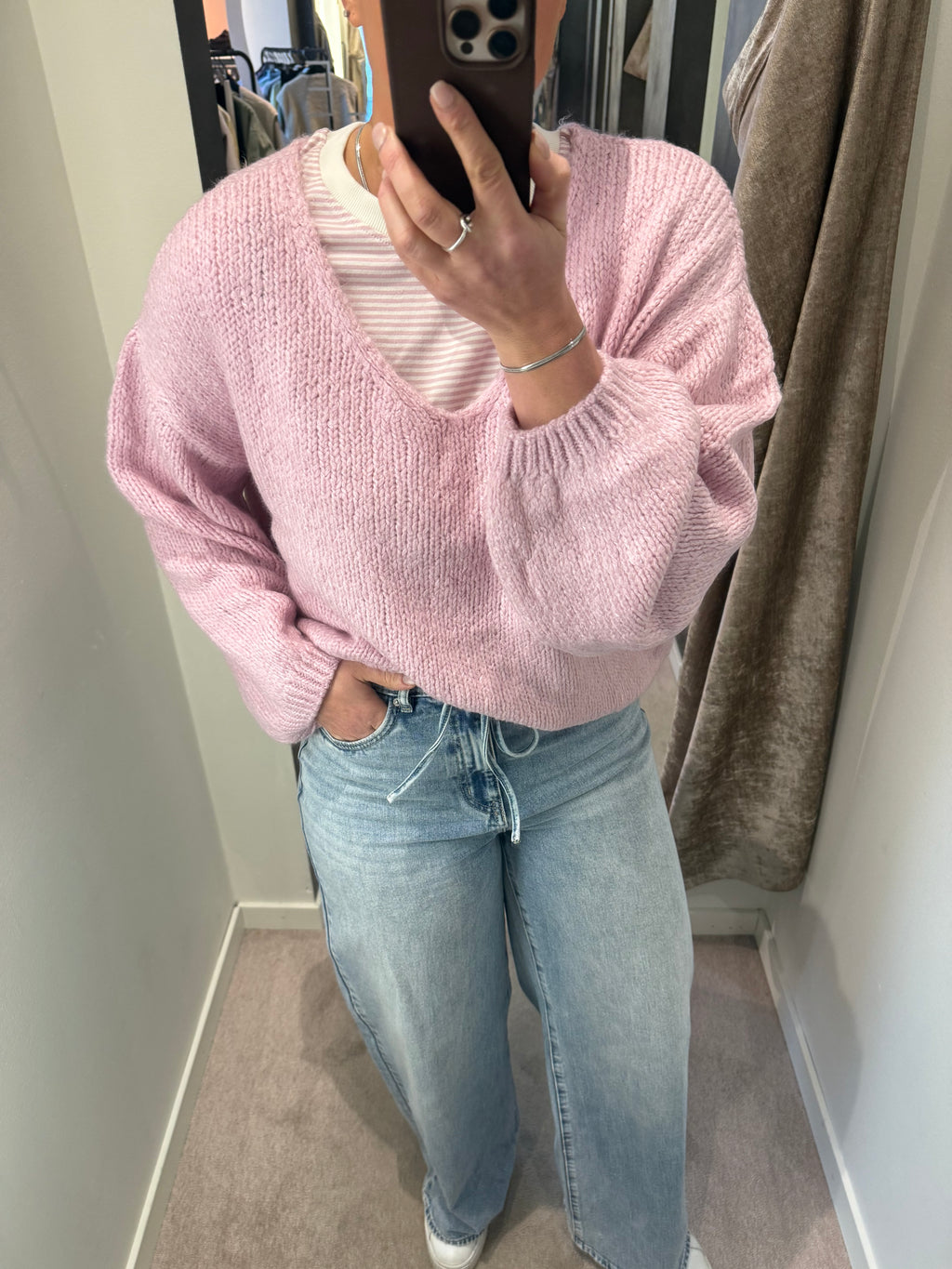 JDYDINEA L/S REVERSIBLE PULLOVER FRAGNANT LILAC