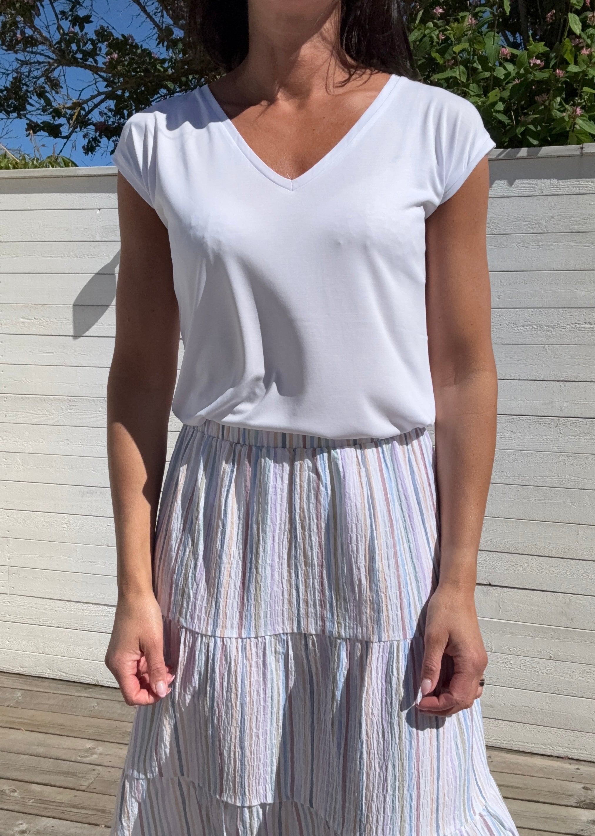 PCKAMALA TEE BRIGHT WHITE