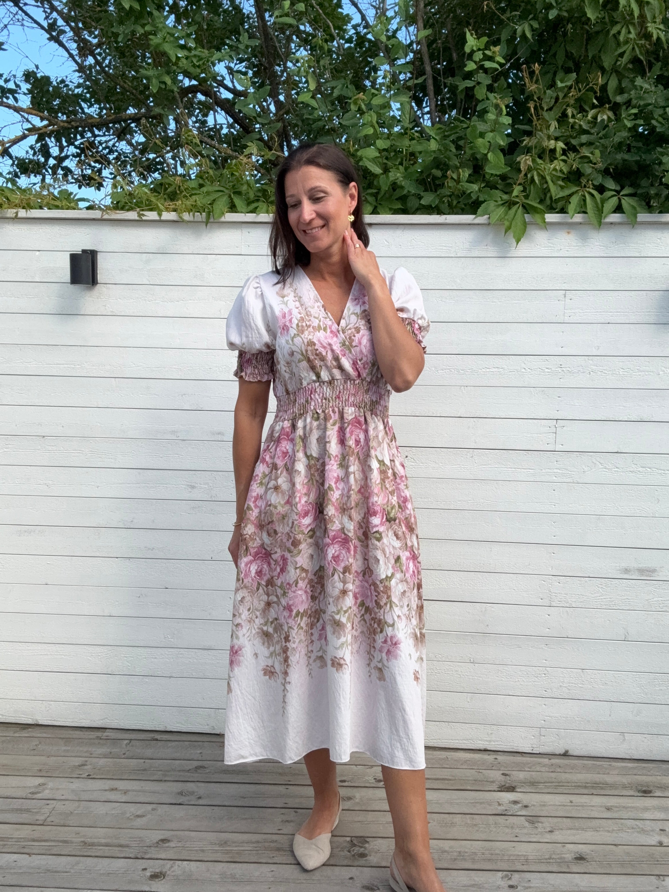 LYDIA DRESS- PINK FLOWER