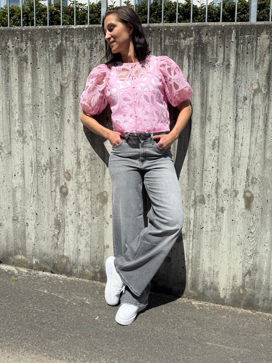 OBJROSE 2/4 RE SHIRT PINK FROSTING
