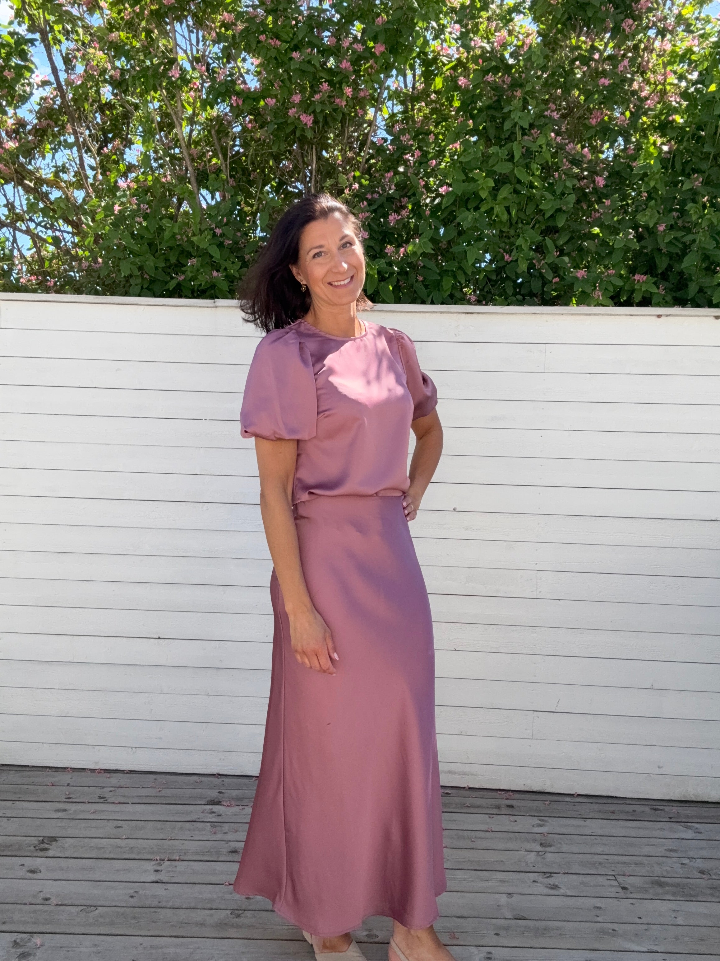VIELLETTE HW MIDI SKIRT NOSTALGIA ROSE