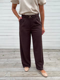 JDYGEGGO LIFE BELT PANT CHOCOLATE TORTE