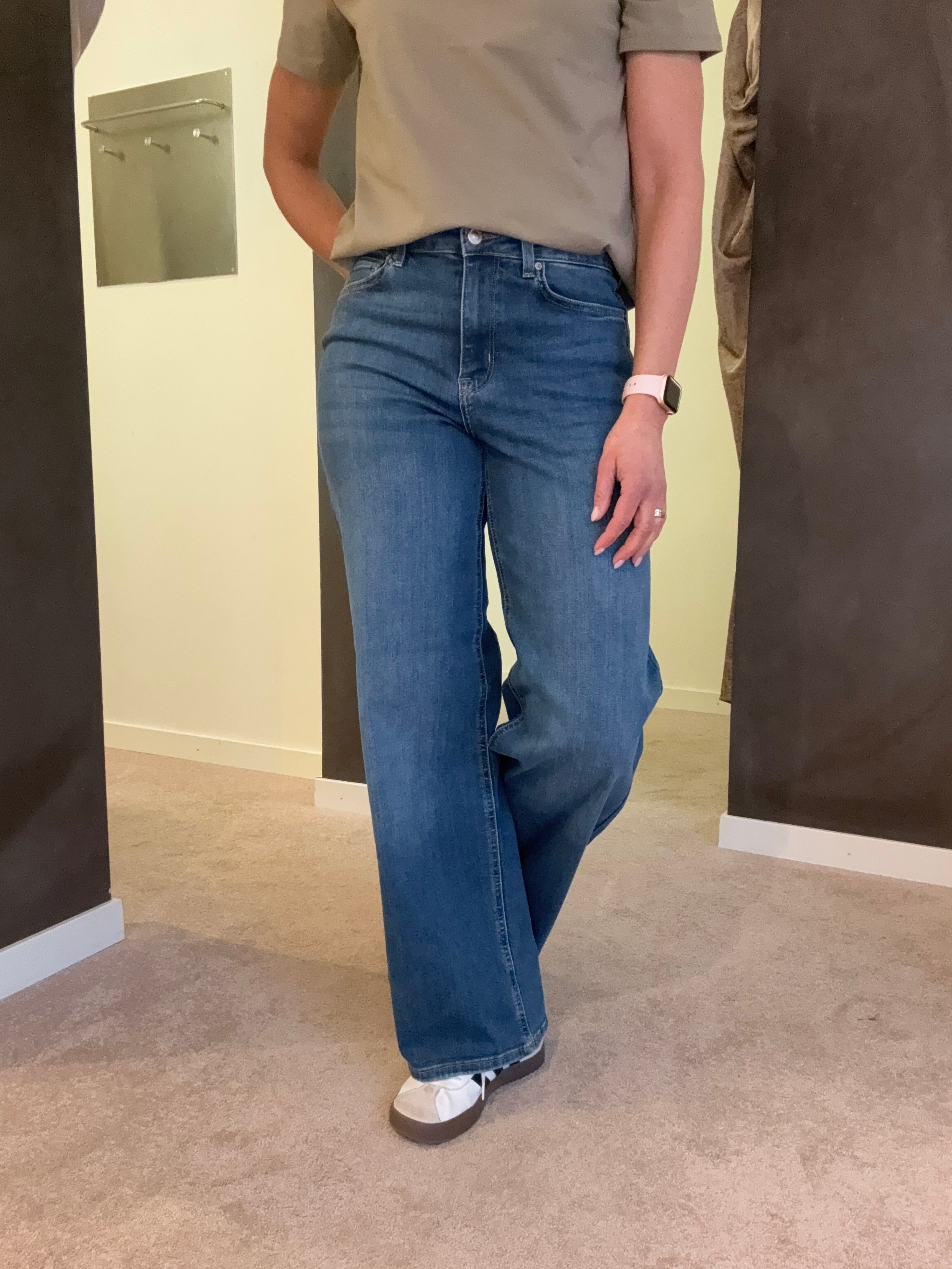 ONLMADISON BLUSH HW WIDE DNM CRO665