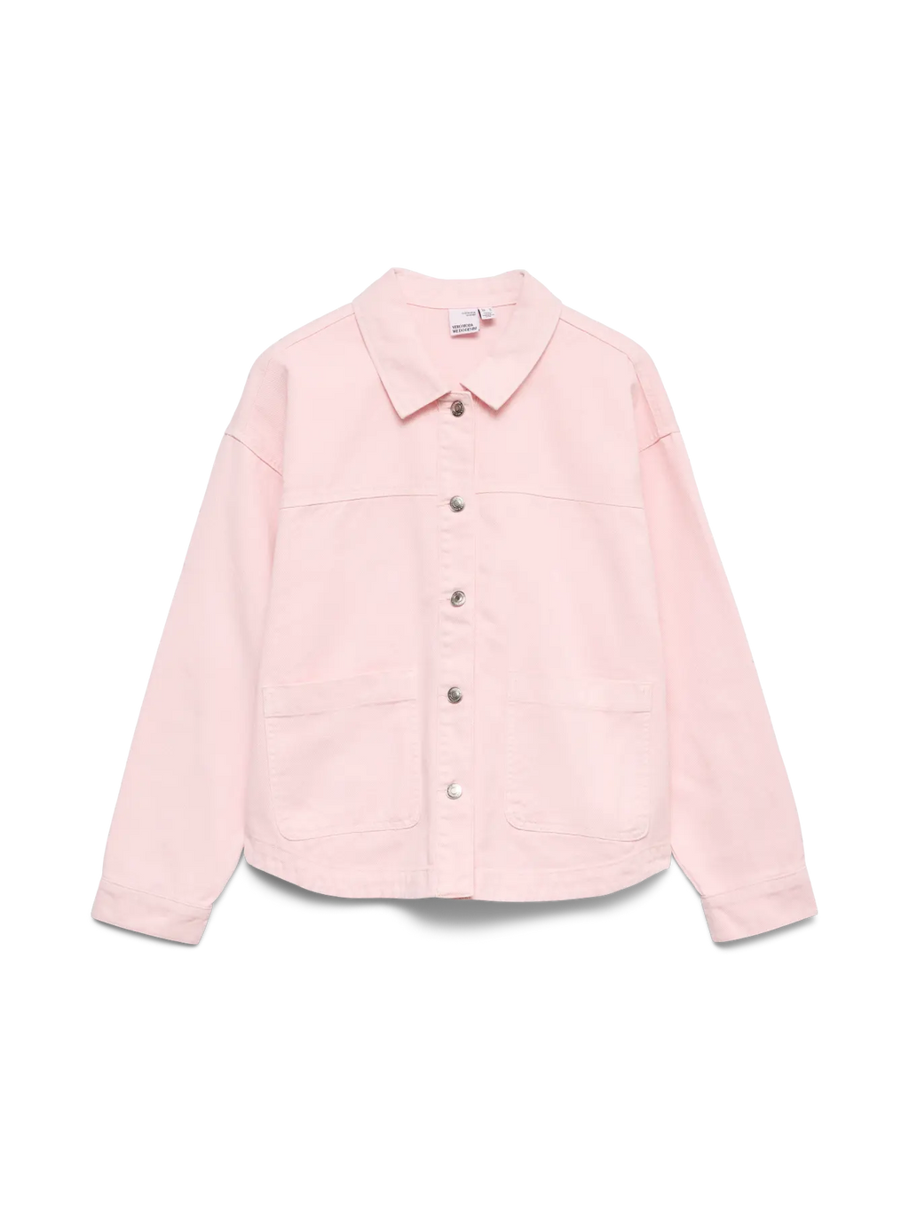 VMJAMIE LS DENIM SHACKET PINK