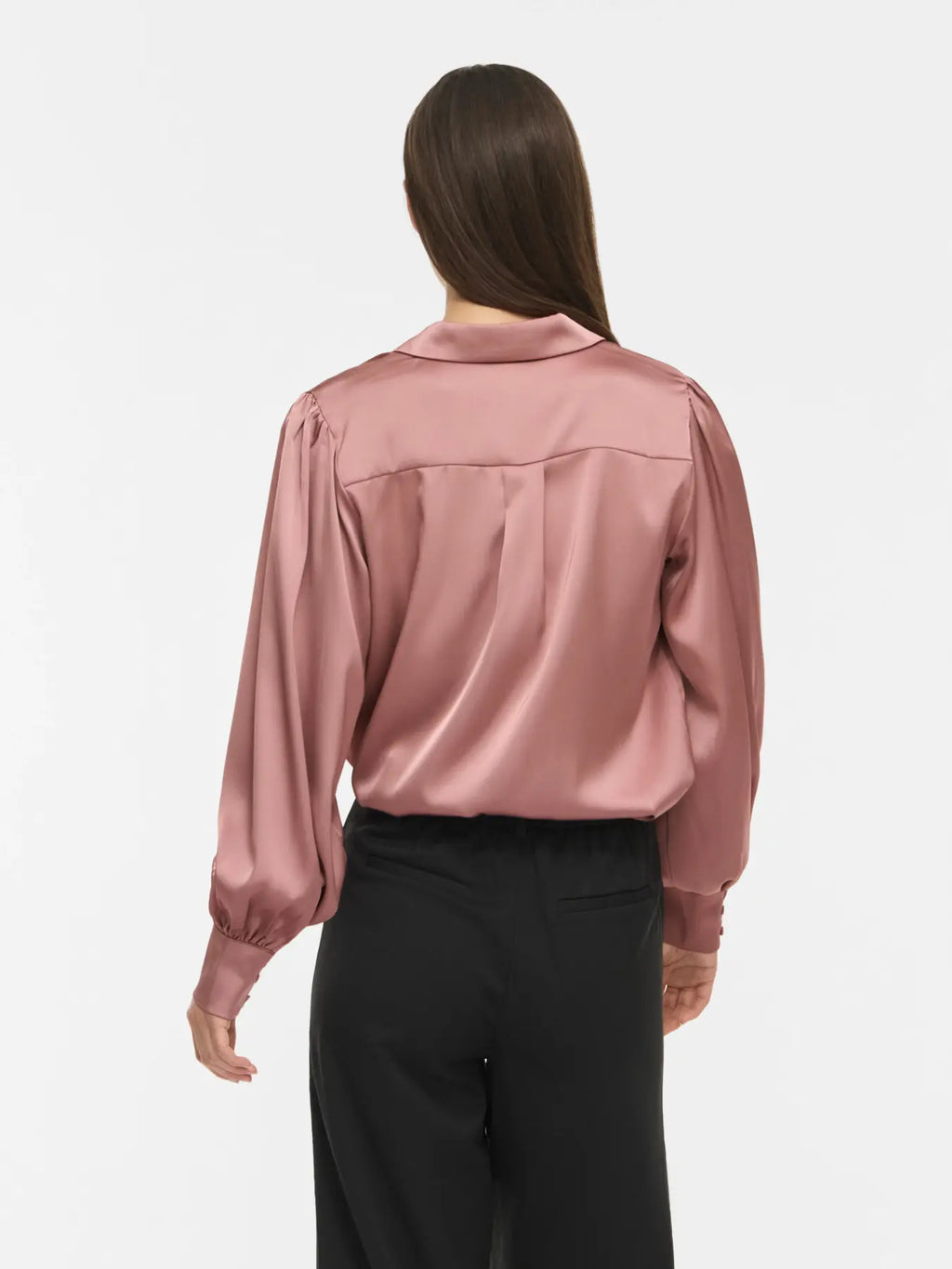VIENNA RAVENNA L/S BALLOON SHIRT NOSTALGIA ROSE